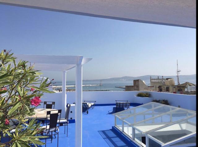 Tanger *Riad El Pacha* Riad Avec Vu Sur La Mer Exteriér fotografie